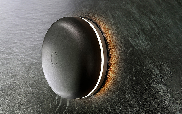 Round Chime Doorbell + LED Light by Luxello Door Bells
